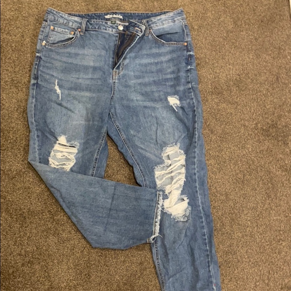 Wild fable distressed mom jeans